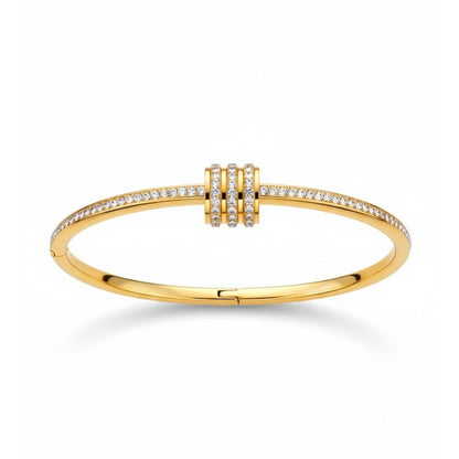 Edelstahl Zirkonia Reifen Damenarmreif