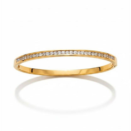 Edelstahl Vollzirkonia Damenarmreif