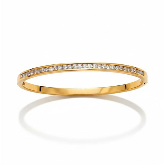 Edelstahl Vollzirkonia Damenarmreif