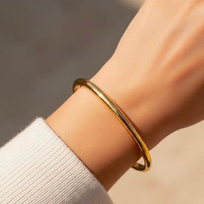 Edelstahl Classic Damenarmreif