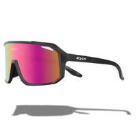 Matte Schwarz / Magenta Mirror
