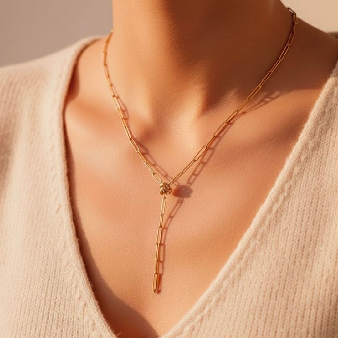 Edelstahl Y-Glieder Damenkette