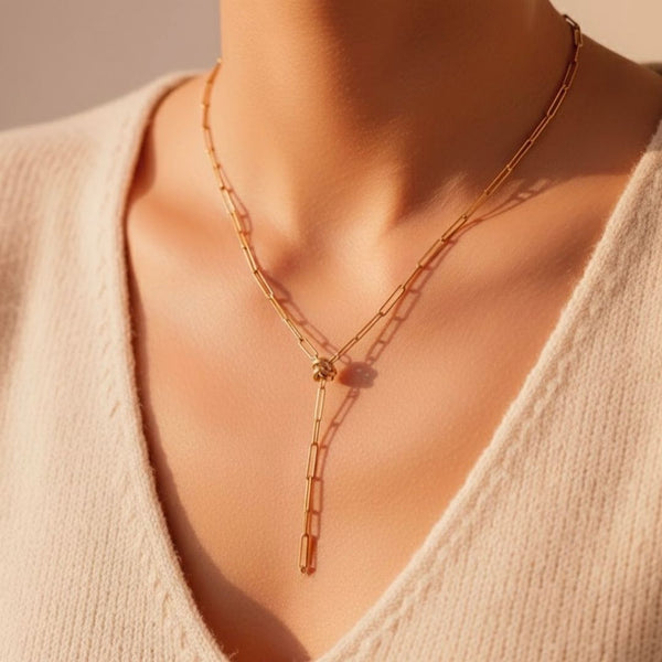 Edelstahl Y-Glieder Damenkette
