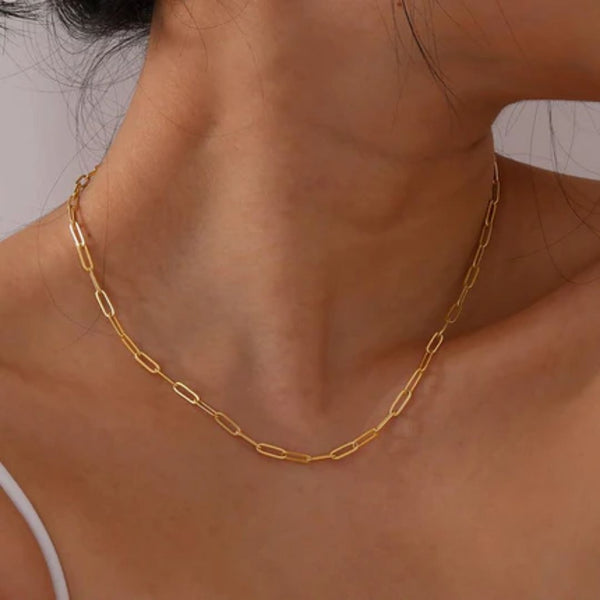 Edelstahl Langglied Damenkette