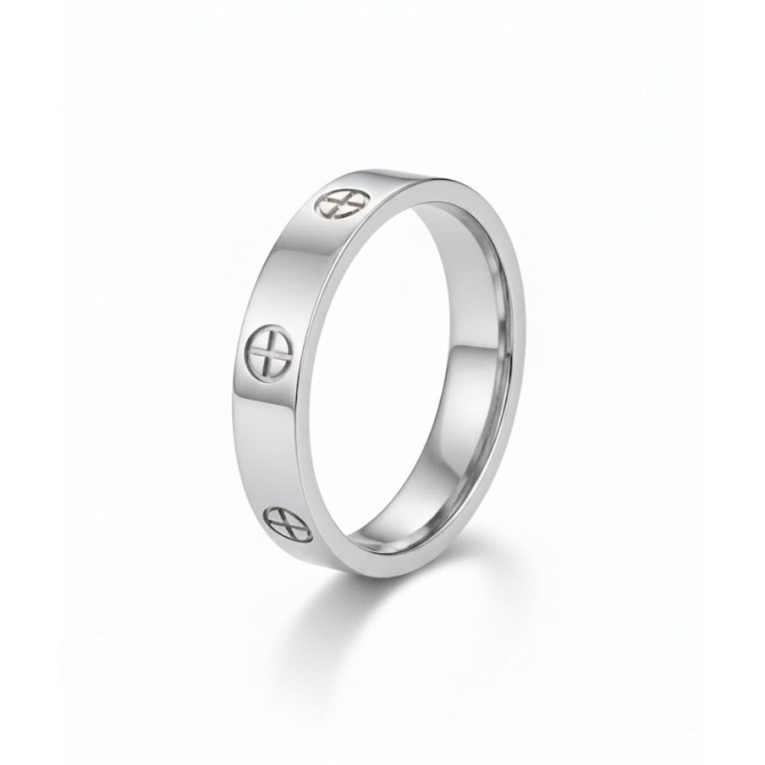 Edelstahl Schraubdesign Damenring