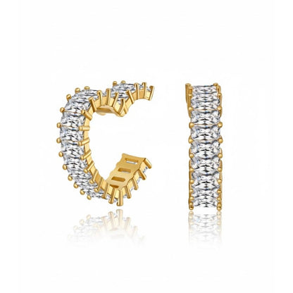 925 Silber Herz Zirkonia Creolen