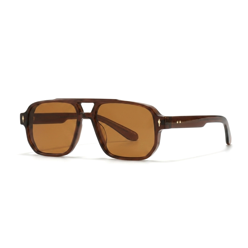 AURA Dunkelbraun Cognac Braun schraeg