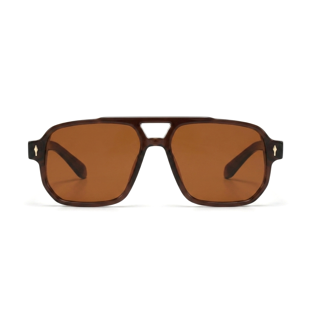 AURA Dunkelbraun Cognac Braun vorne