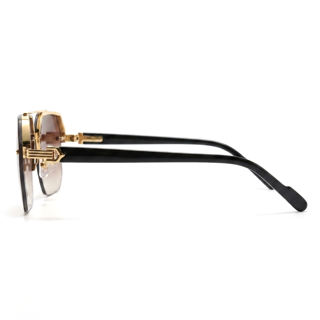 Aurum Gold Braune Glaeser seitlich