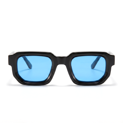 Silhouette Schwarz Blaue Glaeser vorne