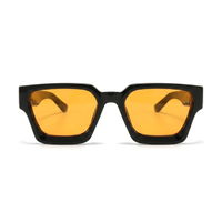 Schwarz / Orangene Gläser