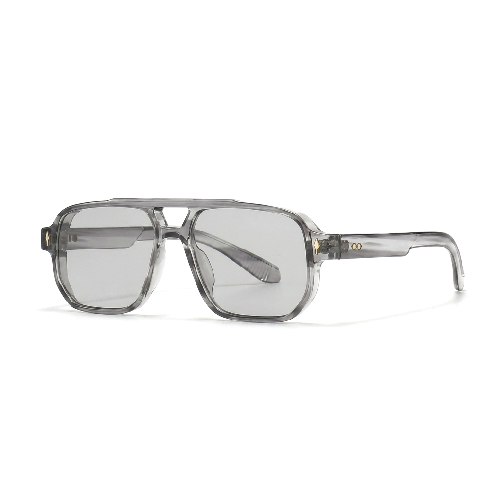 AURA Transparent Grau Silber schraeg